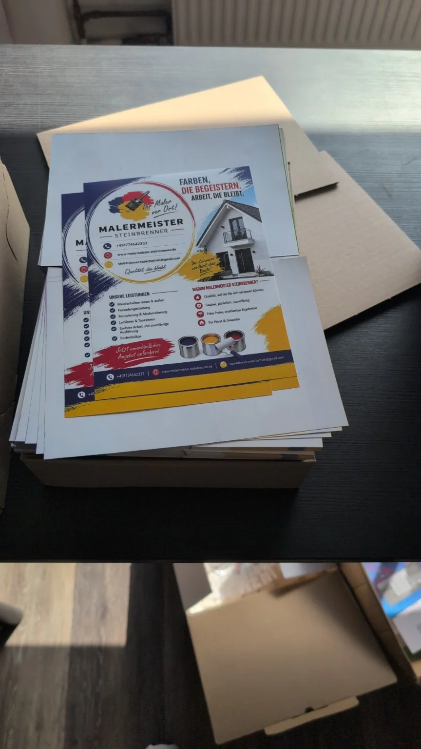 Printprodukt · Malermeister Flyer