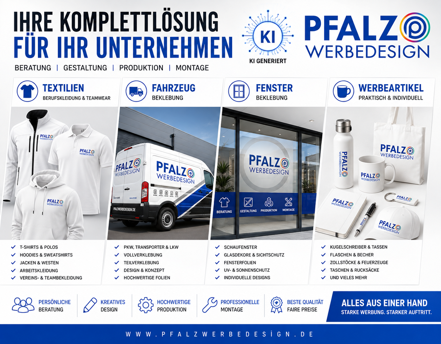 Komplettlösung aus mehreren Werbeleistungen