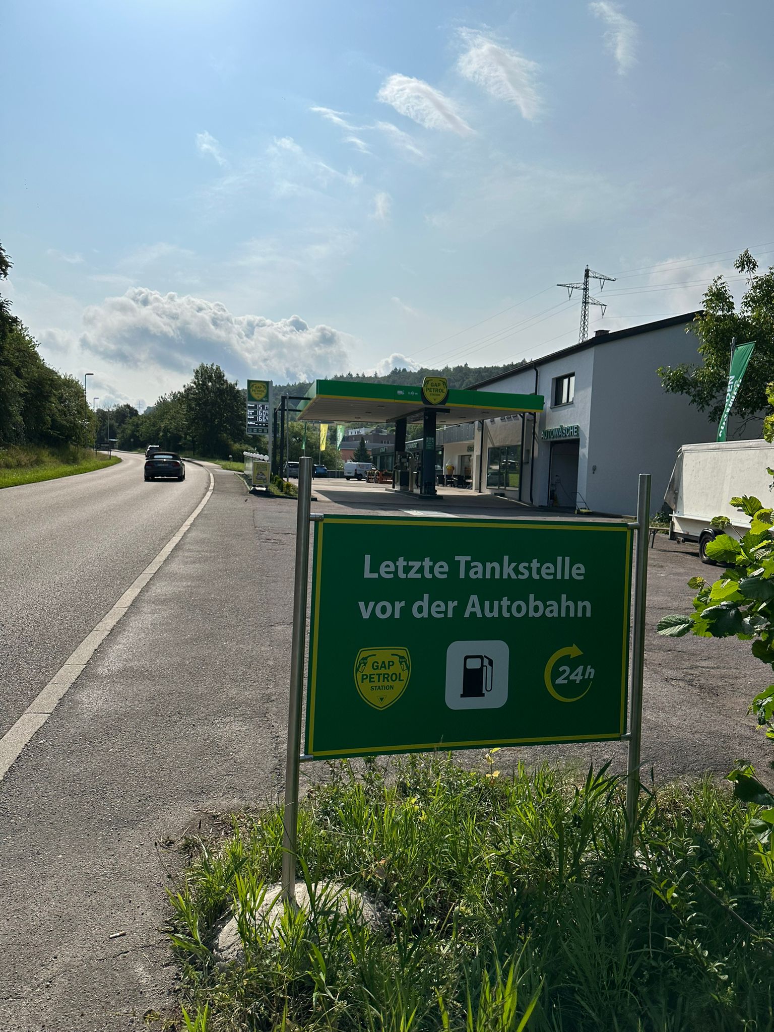 Schild in Keltern